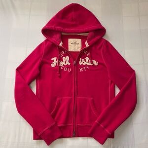 Vintage Hot Pink Hollister Zip Up